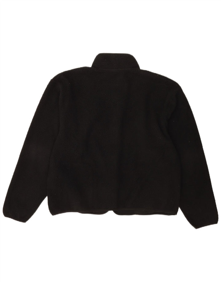 Nike Chaqueta de forro polar holgada para hombre UK 38 Mediano Negro Poliéster