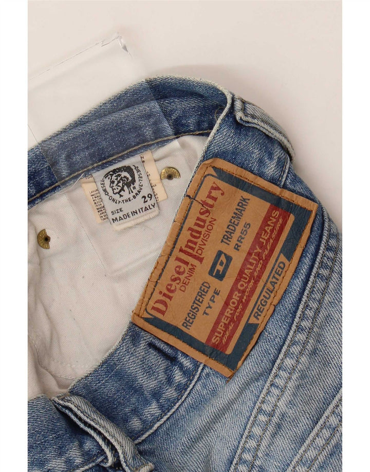Diesel Mens Straight Jeans W29 L30 Blue Cotton