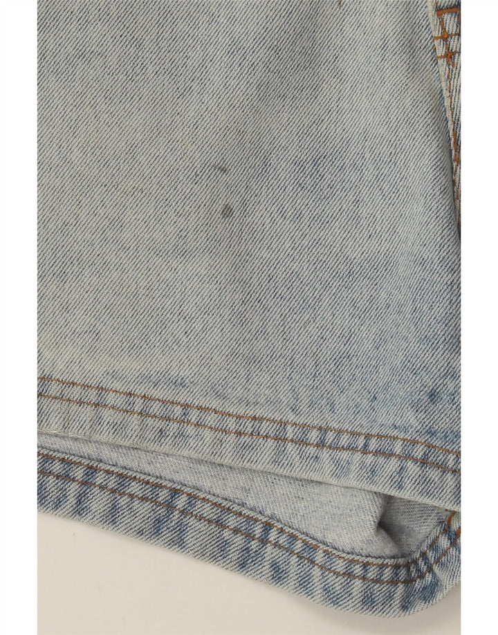 VINTAGE Womens Denim Shorts W32 Large Blue