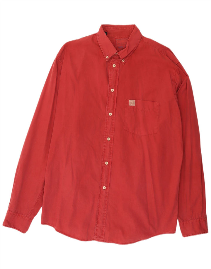 Murphy & Nye Herrenhemd 2XL, rote Baumwolle