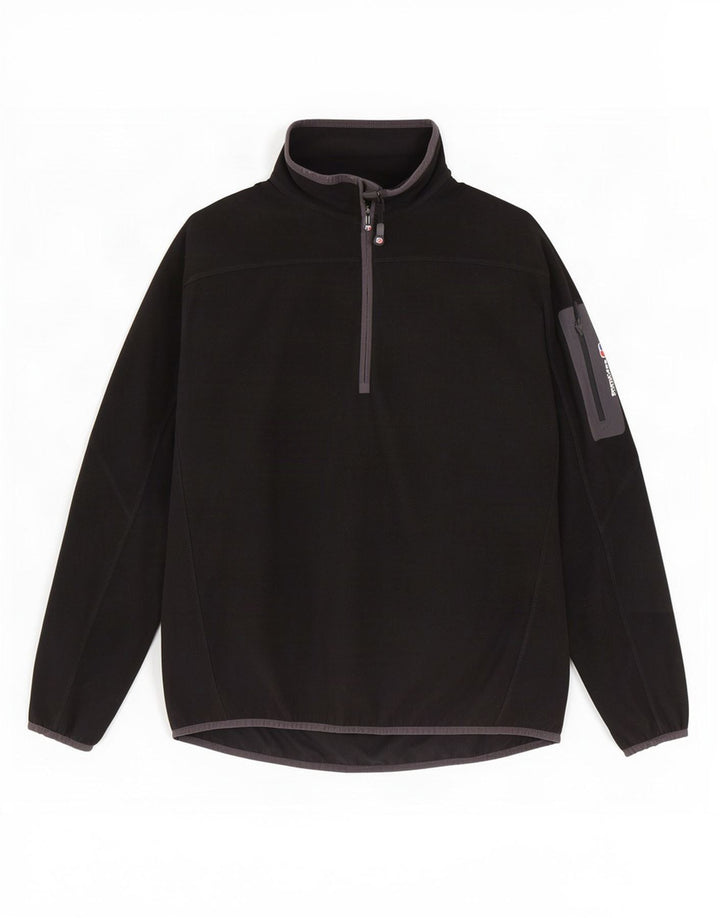 Berghaus Fleece Jumper med lynlås til mænd mellem sort