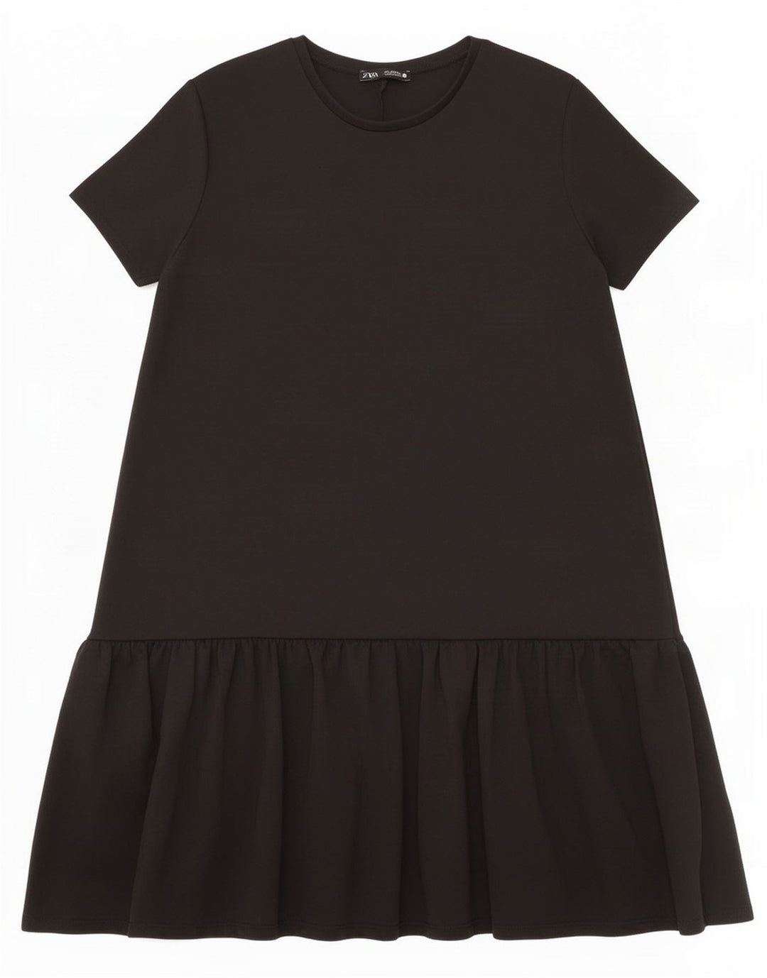 Abito a strati da donna Zara UK 10 piccolo poliestere nero