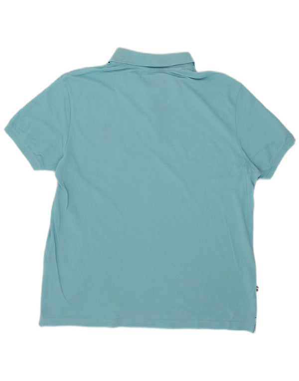 U.S. Polo Assn. Mens Slim Polo Shirt XL Blue Cotton