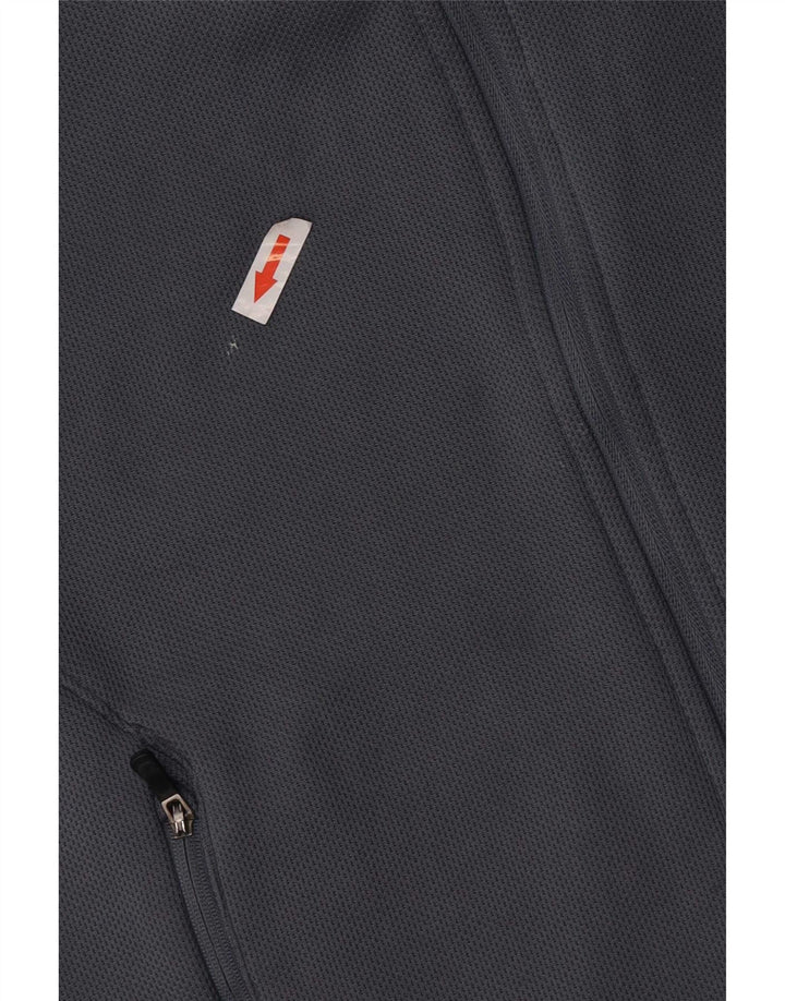 Maglione con cappuccio e zip Adidas Climawarm da uomo in poliestere blu medio