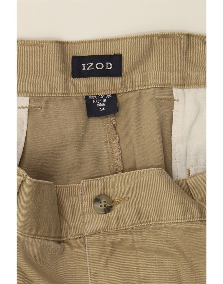 IZOD Mens Chino Shorts W44 2XL Beige Cotton Vintage Izod and Second-Hand Izod from Messina Hembry 