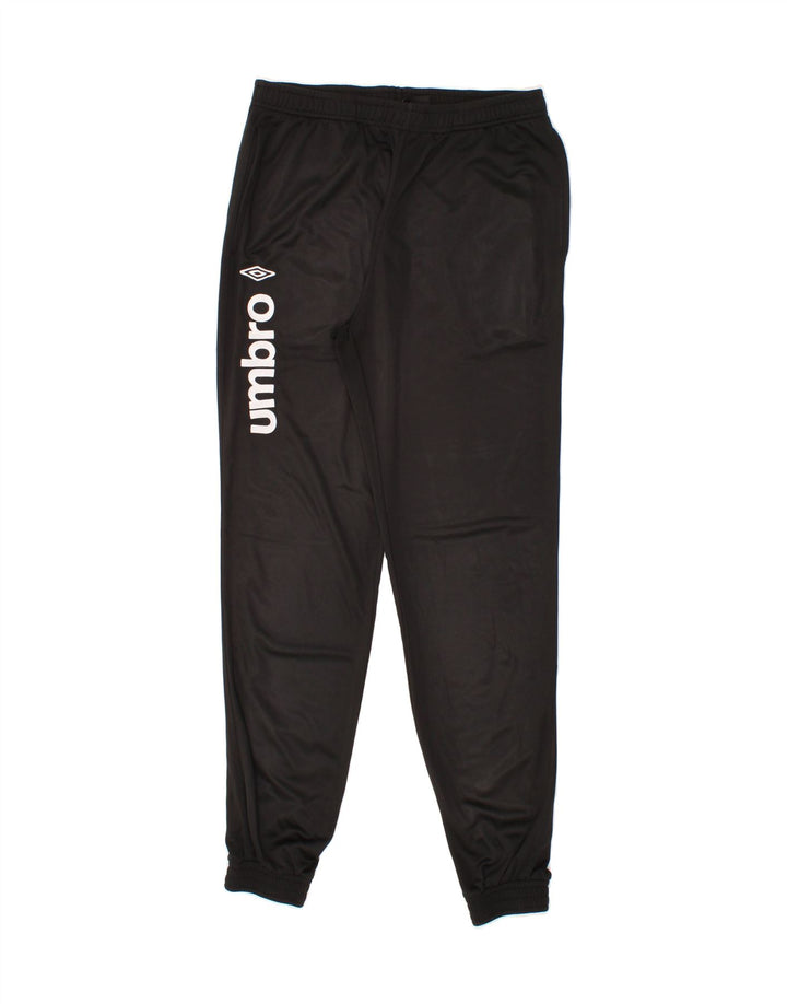 UMBRO Mens Graphic Tracksuit Trousers Joggers XL Black Polyester Vintage Umbro and Second-Hand Umbro from Messina Hembry 