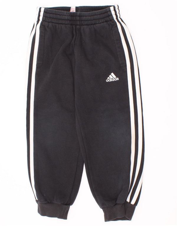 Adidas Boys tréningruha nadrág kocogó 5-6 éves fekete pamut