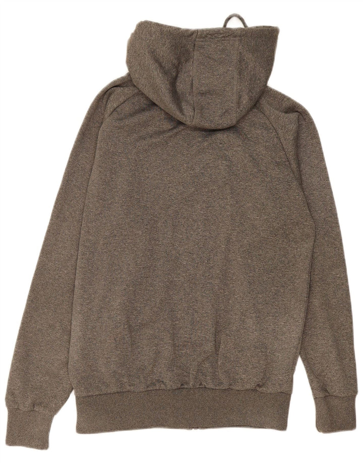 Ellesse Mens Graphic Zip Hoodie Sweater Medium Khaki Polyester