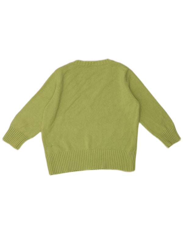 Marks & Spencer női 3/4 ujjú V-nyakú pulóver UK 18 XL zöld
