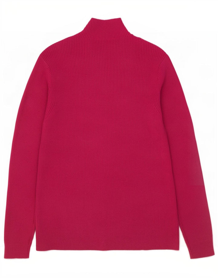 Marks & Spencer Dame Turtle Neck Jumper Sweater UK 14 Large Purple
