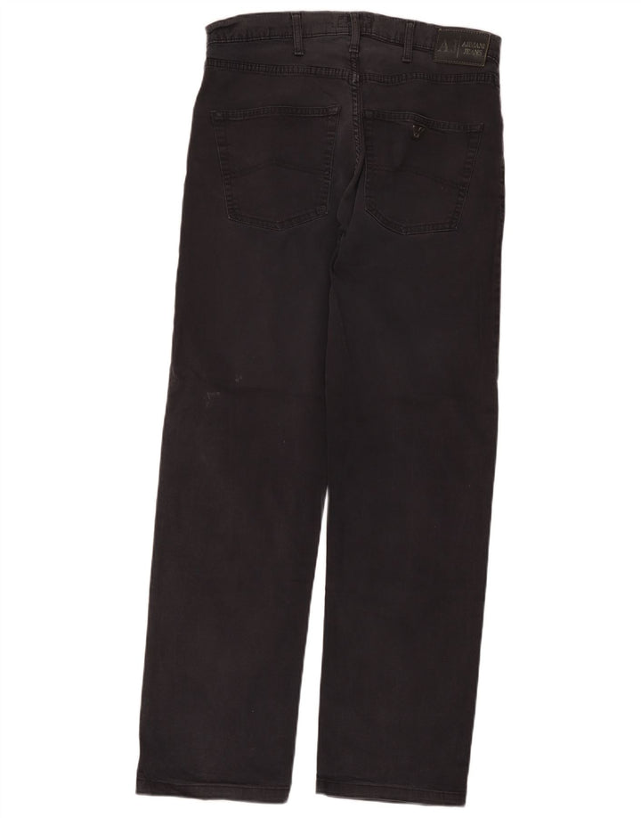 Jeans dritti da uomo Armani W32 L31 cotone nero