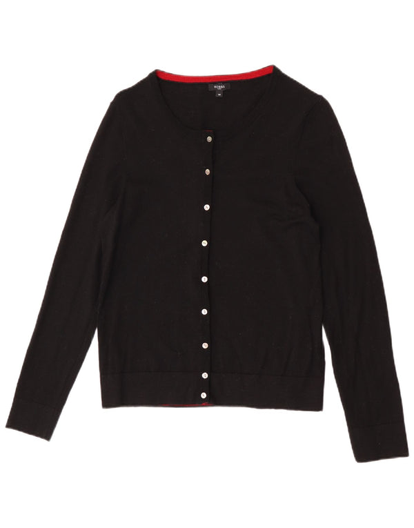 Maglione cardigan da donna Hobbs UK 14 lana nera media