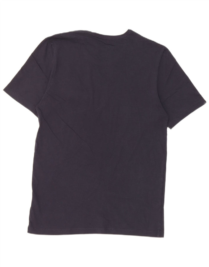 Hugo Boss Mens T-Shirt Top Small Navy Blue Cotton