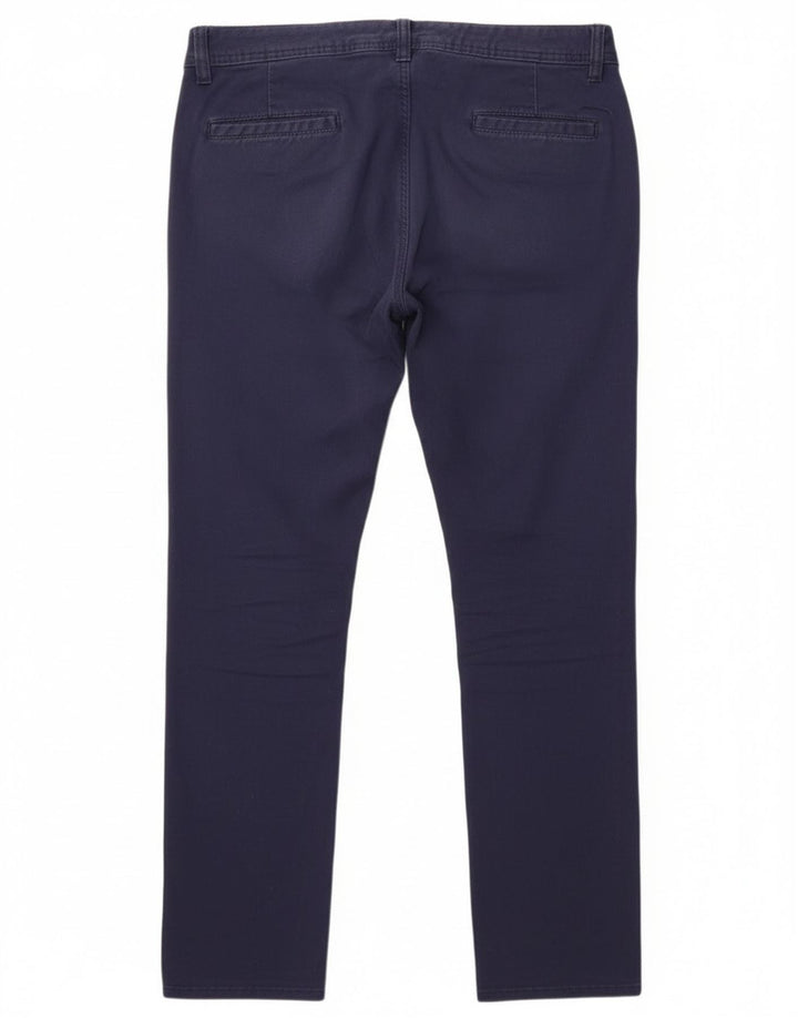 Wrangler Mens Slim Chino Trousers W34 L30 Navy Blue