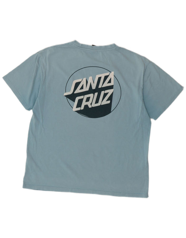Santa Cruz T-Shirt Graphique Homme Bleu Moyen Coton