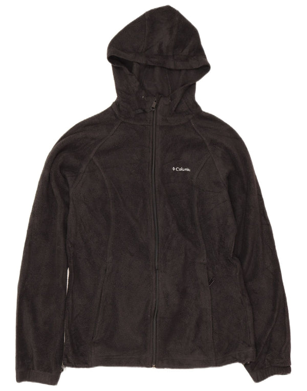 Columbia Chaqueta polar con capucha para hombre UK 36 Small Poliéster negro