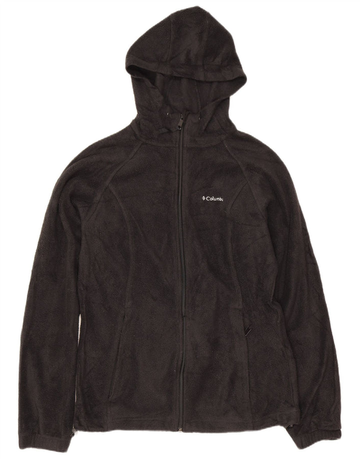 Columbia Chaqueta polar con capucha para hombre UK 36 Small Poliéster negro