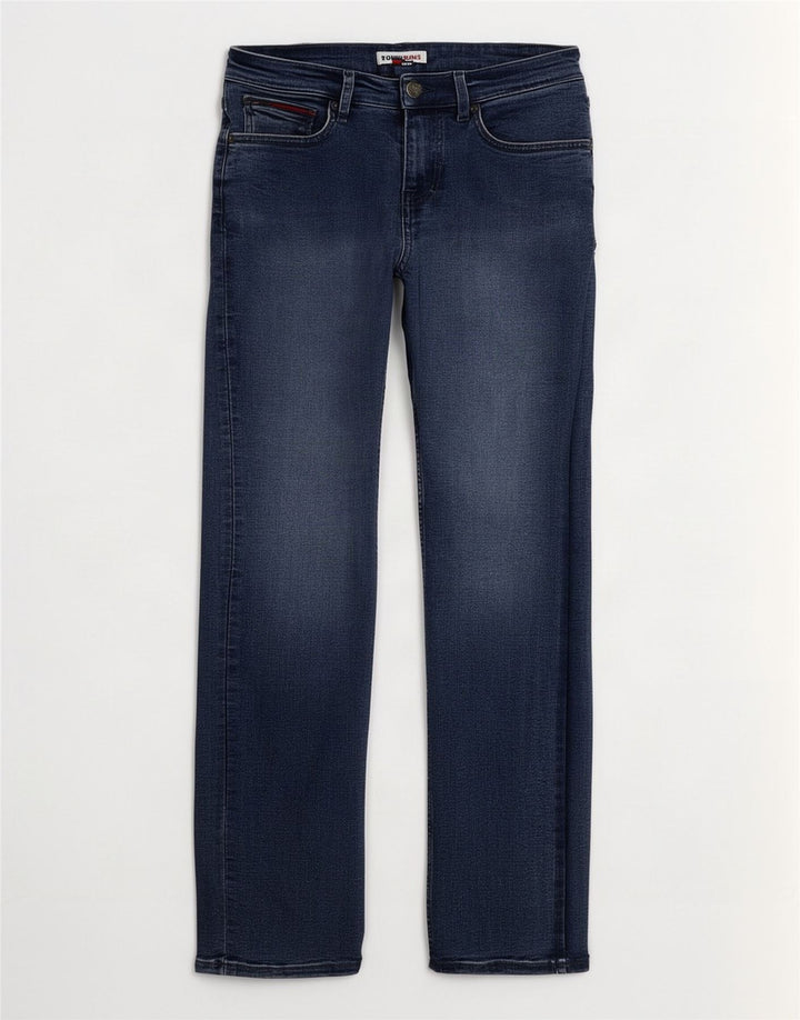 Tommy Hilfiger Masculino Slim Jeans W34 L32 Azul Marinho