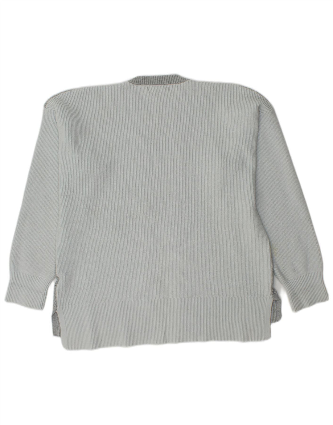 Marks & Spencer Womens Crew Neck Jumper Sweater UK 16 Large Grey