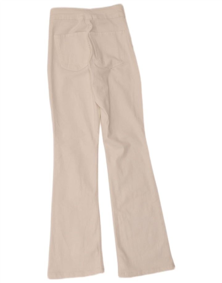 Zara Dame Flared Jeans EU 40 Medium W30 L31 Hvid