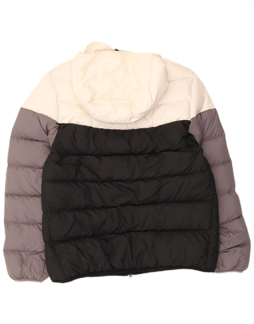 Nike Mens Hooded Padded Jacket UK 40 Large Black Colourblock