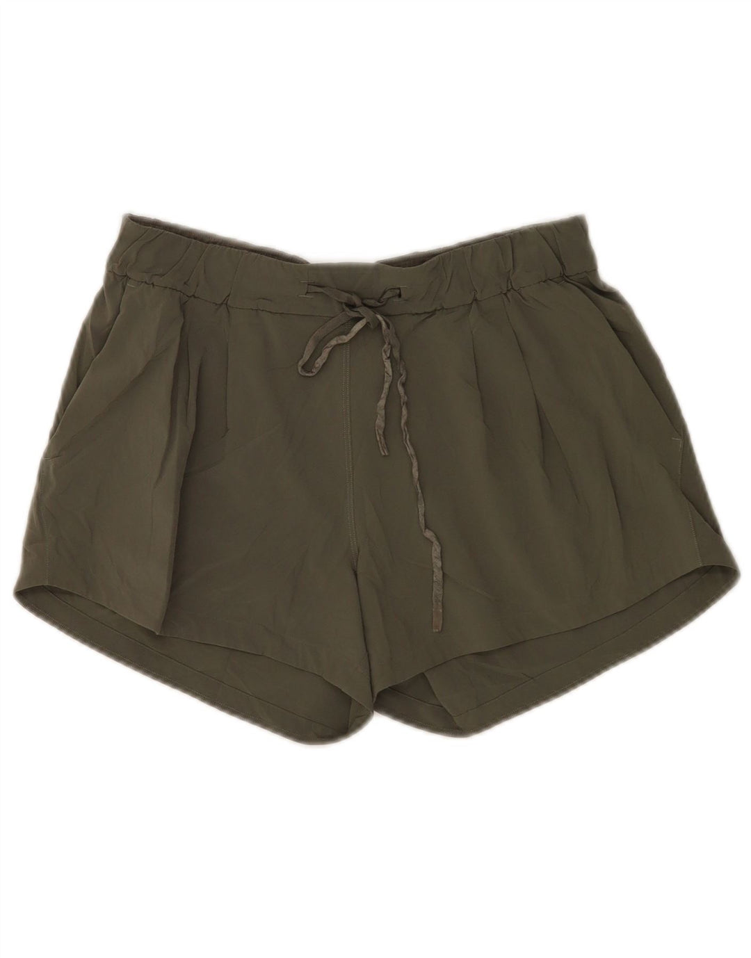 Lululemon Womens Sport Shorts US 6 Medium  Khaki Polyester