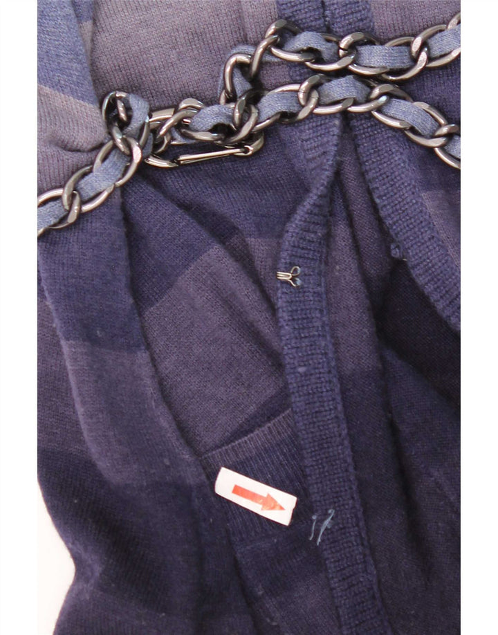 Roberta Scarpa Maglia Cardigan Donna IT 46 Large Blu Navy a Righe