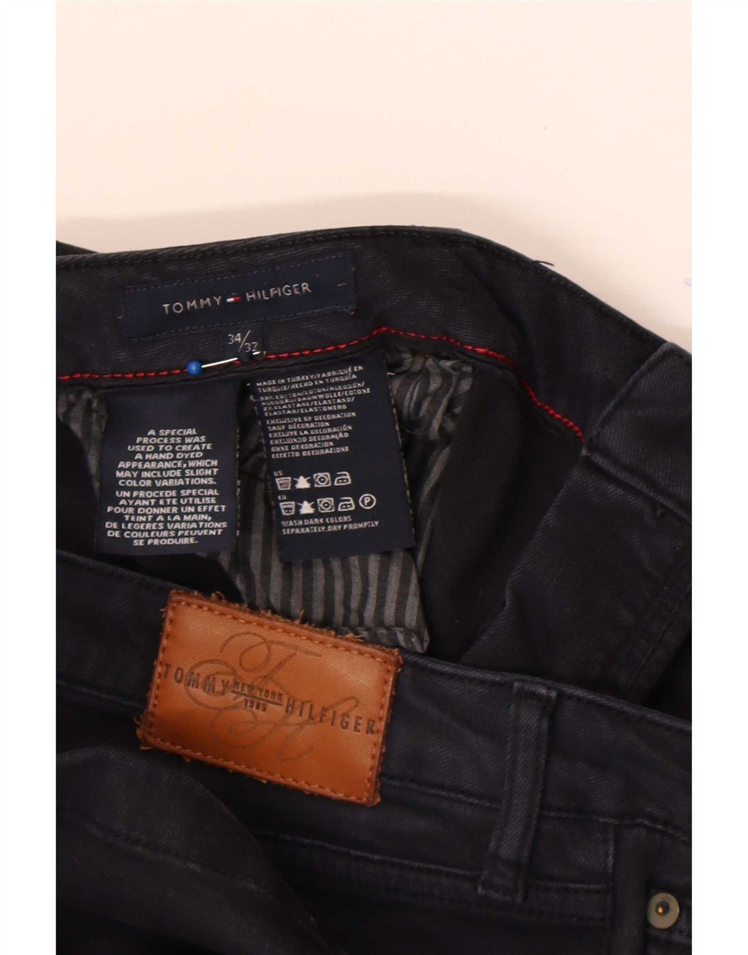 Jeans slim da donna Tommy Hilfiger W34 L32 Blu navy