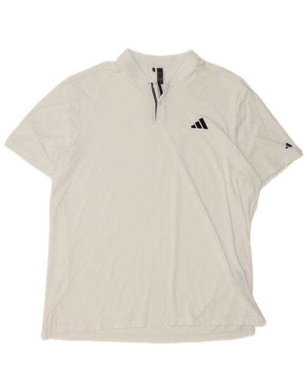 Мужская рубашка-поло Adidas XL, белый полиэстер