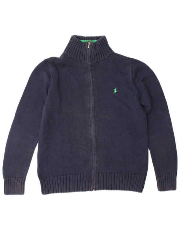 Ralph Lauren Jungen-Cardigan-Pullover, 14–15 Jahre, große marineblaue Baumwolle