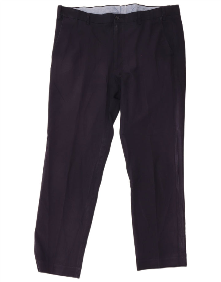Marks & Spencer Mens Straight Regular Suit Trousers W38 L31 Navy Blue