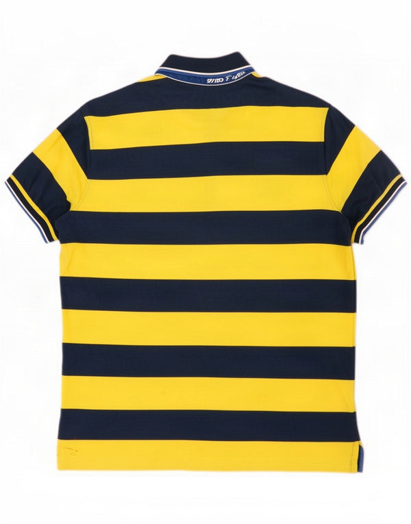 Paul & Shark Mens Polo Shirt 2XL Yellow Striped Cotton