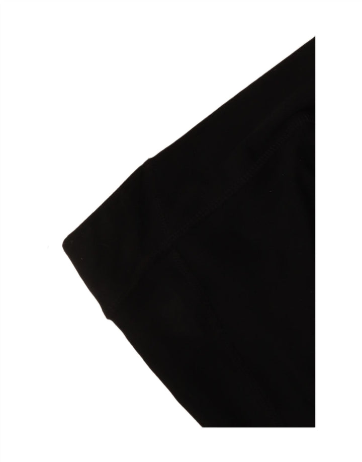 Nike Womens Dri Fit Bermuda Sport Shorts UK 14 Large Black Polyester