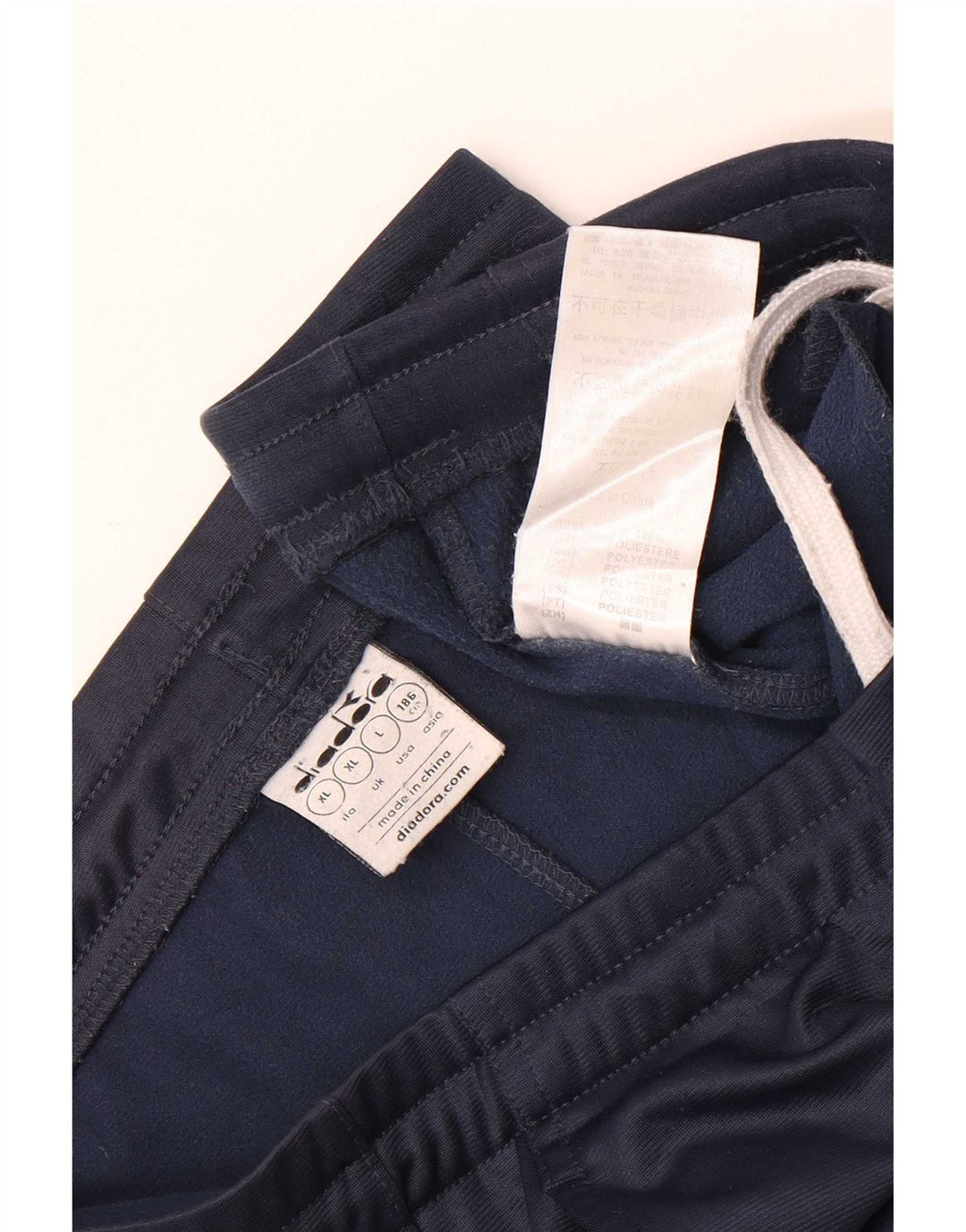 Diadora Mens Tracksuit Trousers Joggers XL Navy Blue Polyester