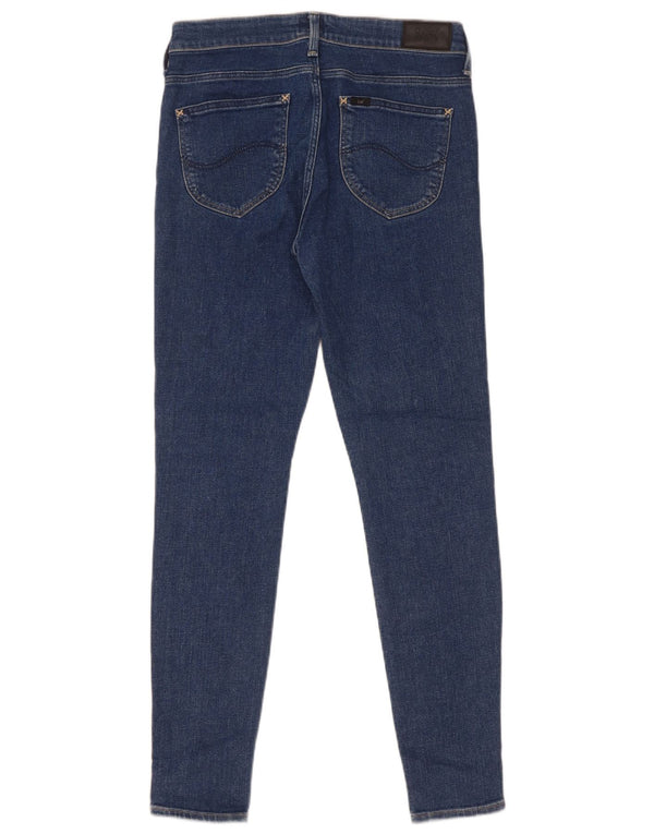 Lee Damen Scarlett Skinny Jeans W28 L31 Blaue Baumwolle