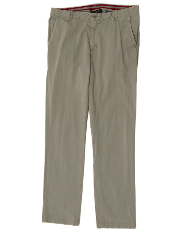 Fred Perry Mens Slim Chino Trousers IT 48 Medium W32 L32 Khaki Cotton