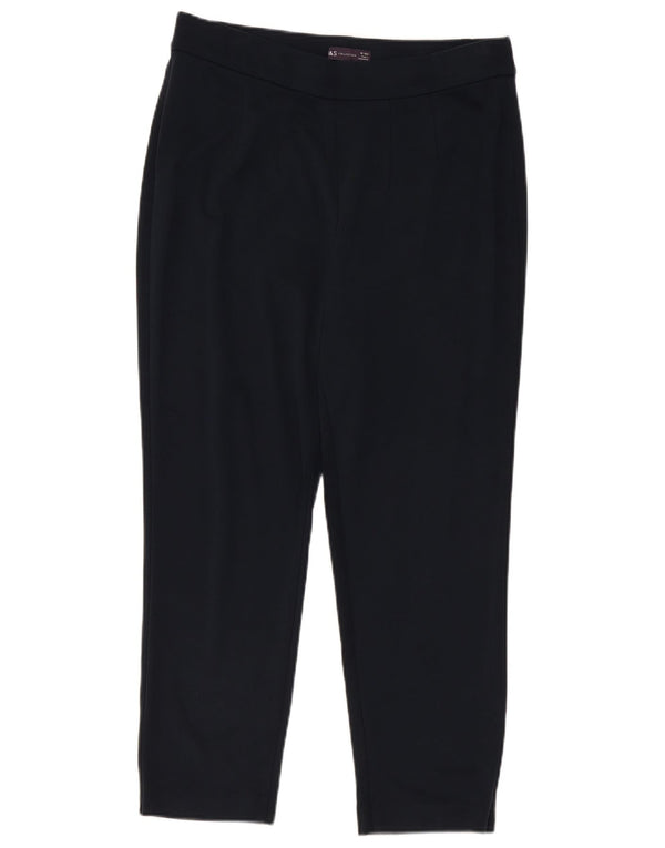 Marks & Spencer Γυναικείο Cropped Παντελόνι UK 16 Large W32 L26 Navy Blue