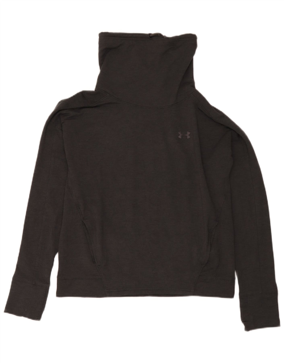 Under Armour Damen-Sweatshirt-Pullover UK 14 Mittelschwarzes Polyester