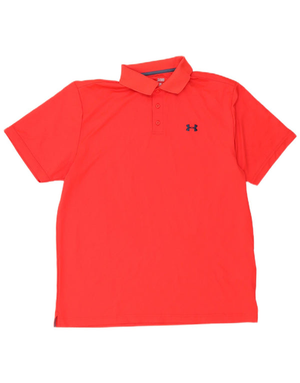 Polo Under Armour da uomo Heat Gear XL rosso poliestere