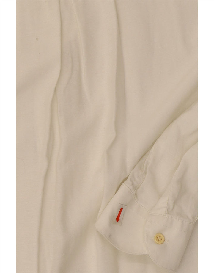 BIG MATCH  Mens Shirt Small White Cotton Vintage Big Match and Second-Hand Big Match from Messina Hembry 