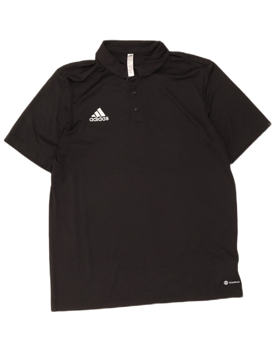 Adidas Mens Aeroready Polo Shirt Large Black Polyester