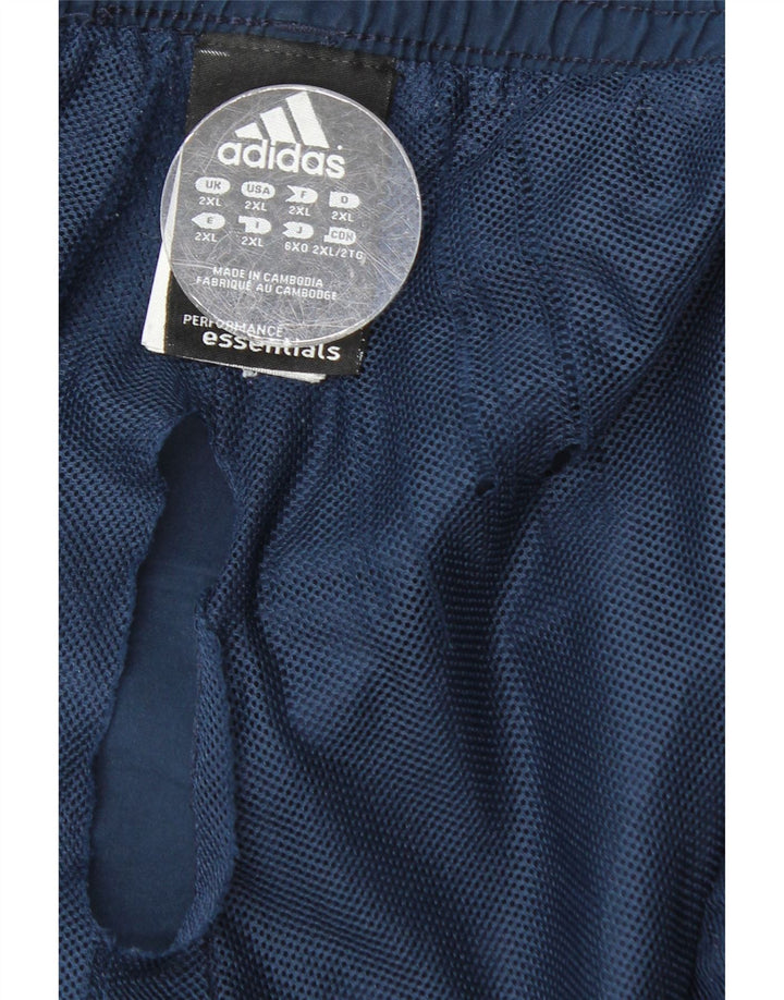 Adidas Short de sport pour homme 2XL Bleu marine Polyester