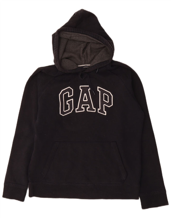 Gap Mens Graphic Hoodie Jumper Medium Black Cotton