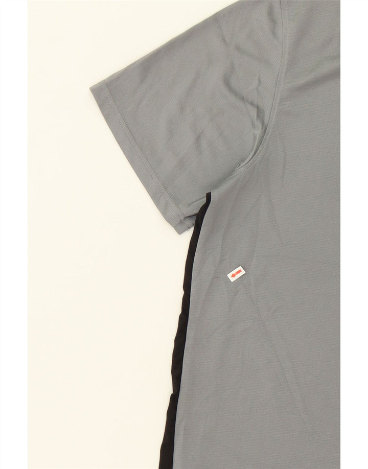 RUSSELL ATHLETIC Mens Dri-Power Polo Shirt XL Grey Colourblock Polyester Vintage Russell Athletic and Second-Hand Russell Athletic from Messina Hembry 
