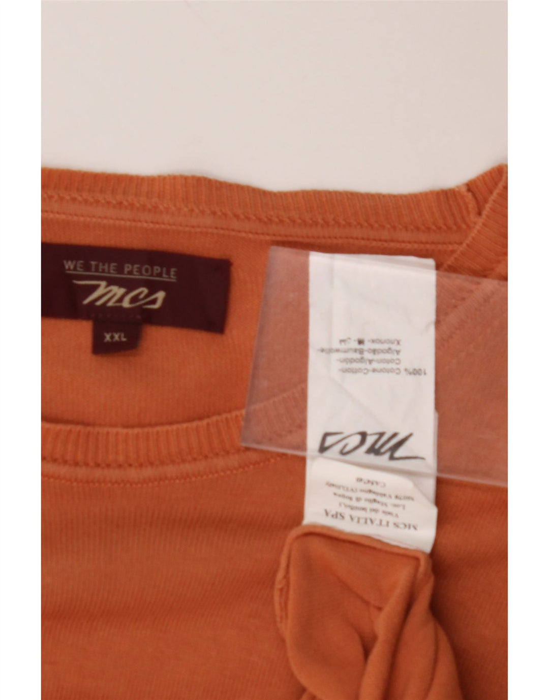 MARLBORO CLASSICS Suéter masculino com gola canoa 2XL algodão laranja