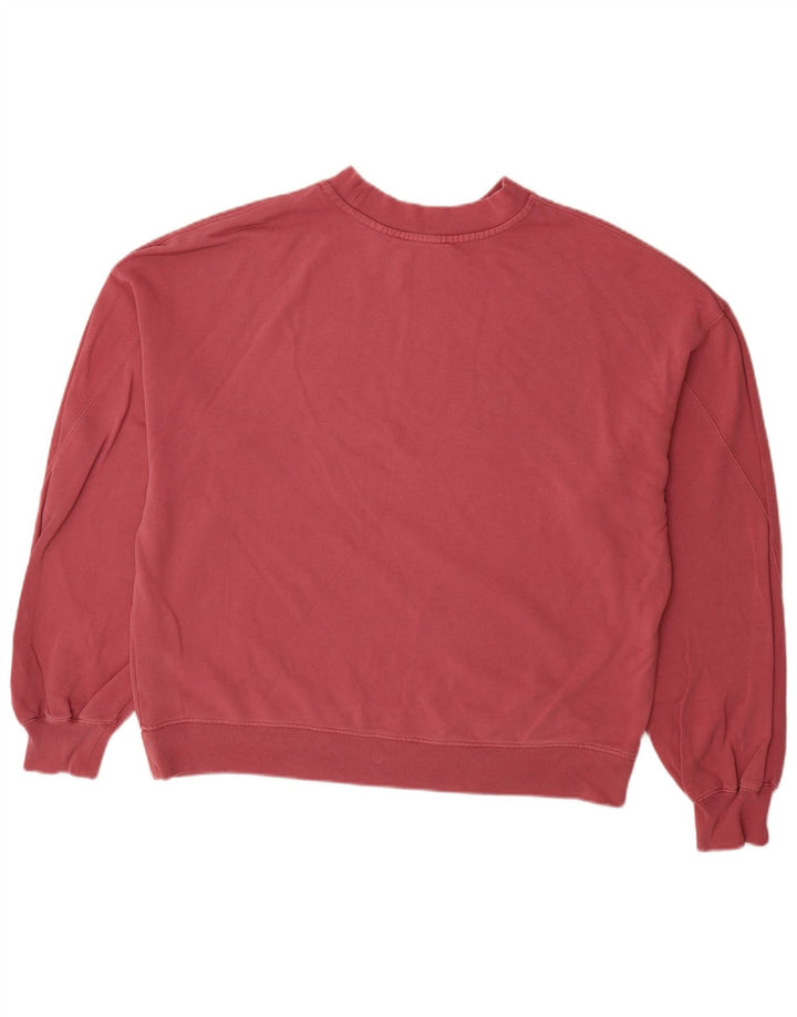 All Saints Mens Loose Fit Sweatshirt Jumper Small Red Cotton