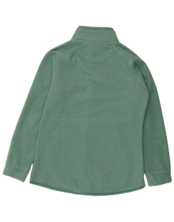 Weird Fish Chaqueta polar extragrande para mujer UK 10 Small Green Poliéster