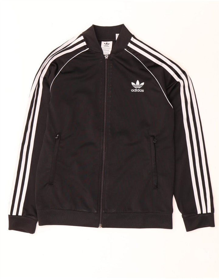 Veste de survêtement Adidas Garçon 12-13 ans Noir Polyester