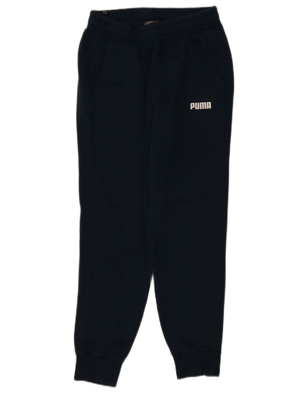 Puma Mens Tracksuit Trousers Joggers Medium Navy Blue Cotton