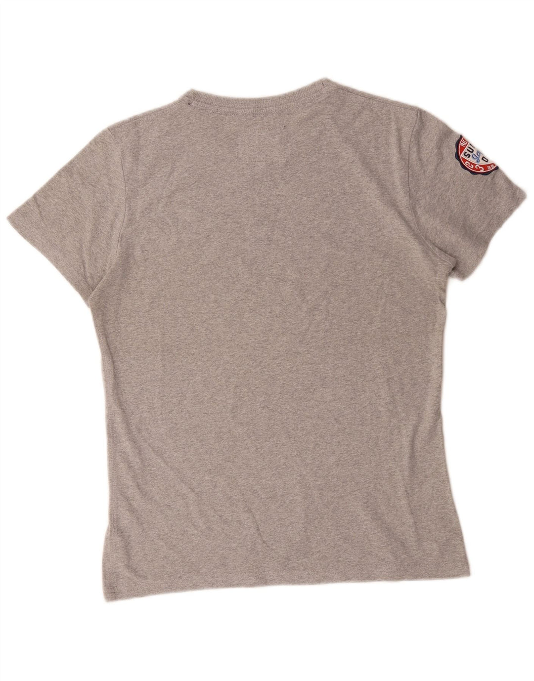 Tricou grafic pentru bărbați Superdry Top din bumbac gri mediu